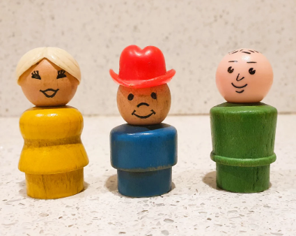 Antique Little People Toy